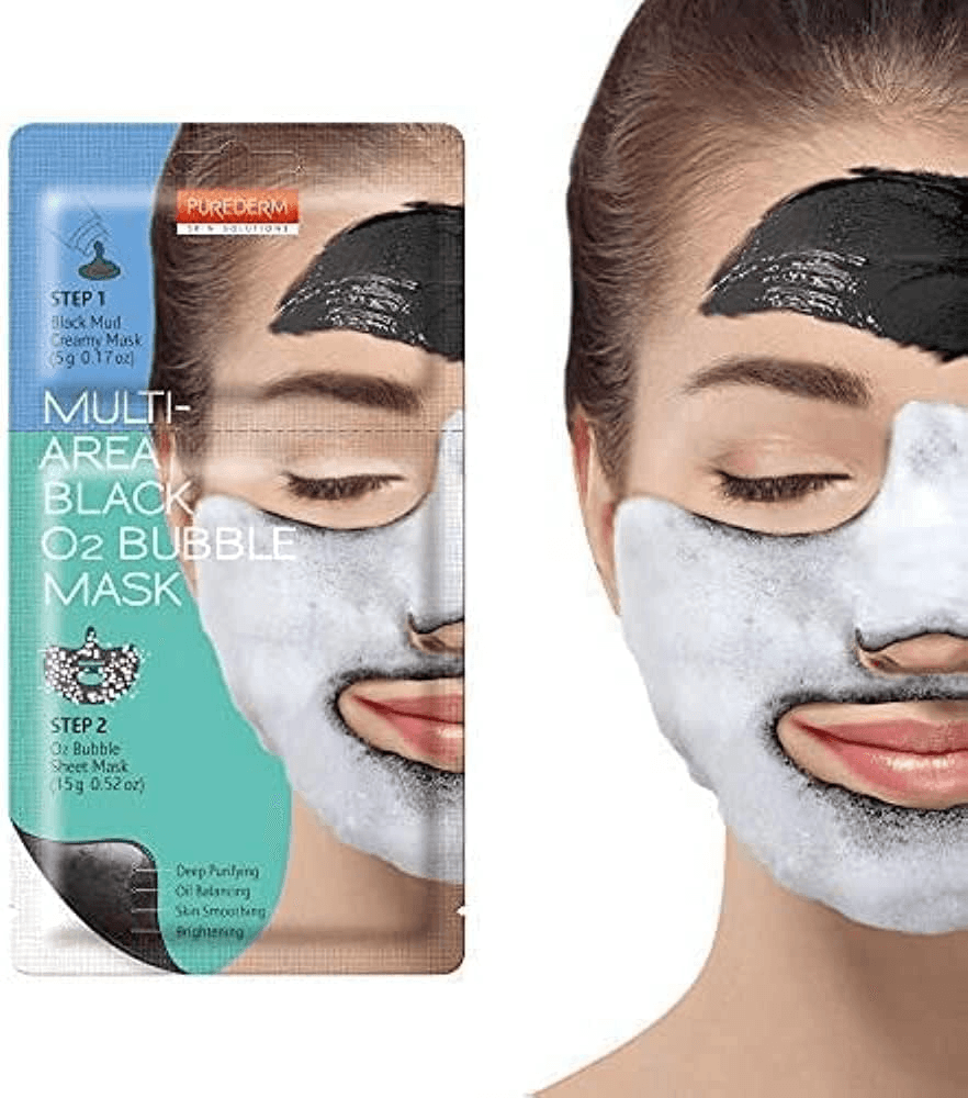 Purederm Deep Purifying Black O2 Bubble Mask - 20g