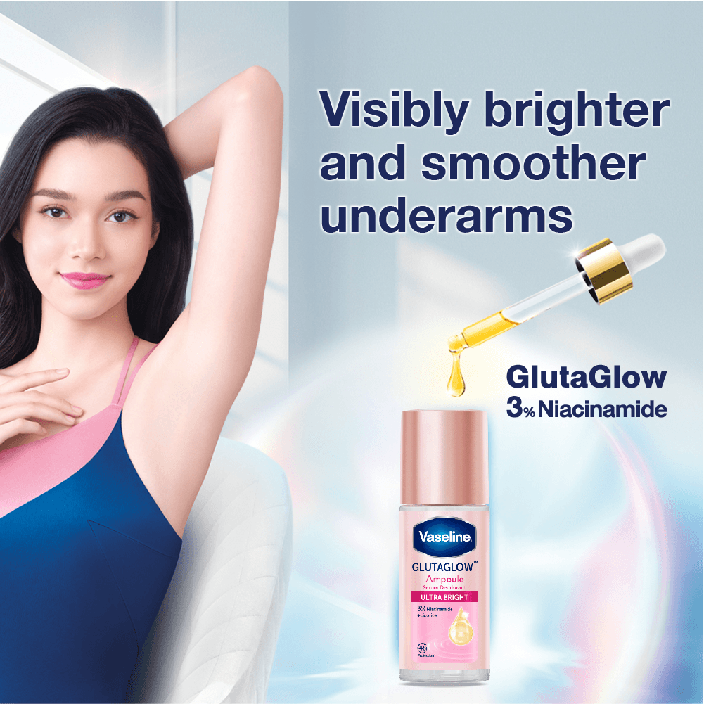 Vaseline Glutaglow Ultra Bright Ampoule Serum Deodorant - 45ml