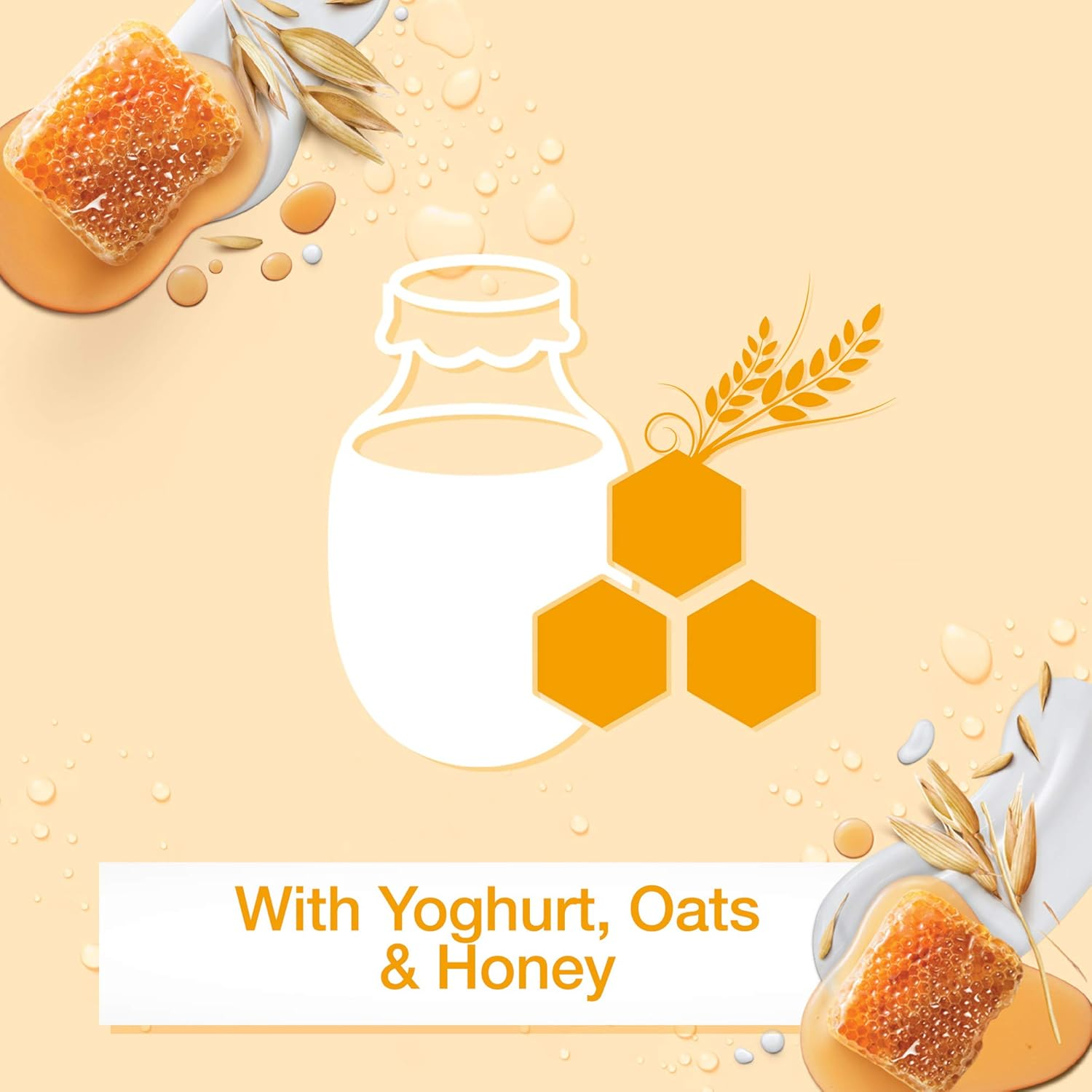 Johnson's Vita Rich Body Wash With Yoghurt Honey & Oats - 400ml+250ml