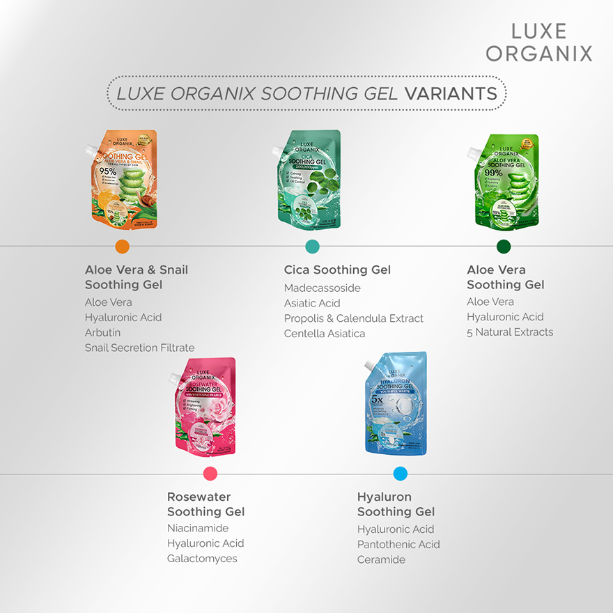 Luxe Organix Aloe Vera & Snail Soothing Gel - 100ml