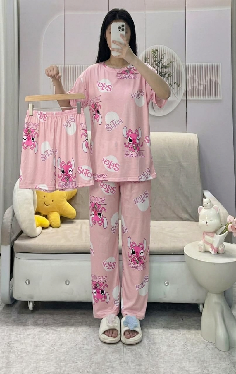 Women's Korean Fashion Pajamas 3 Pcs Set - HXF:1113