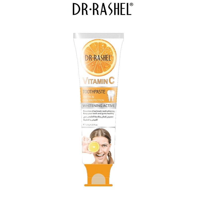 Dr.Rashel Vitamin C Whitening Active Toothpaste - 120g