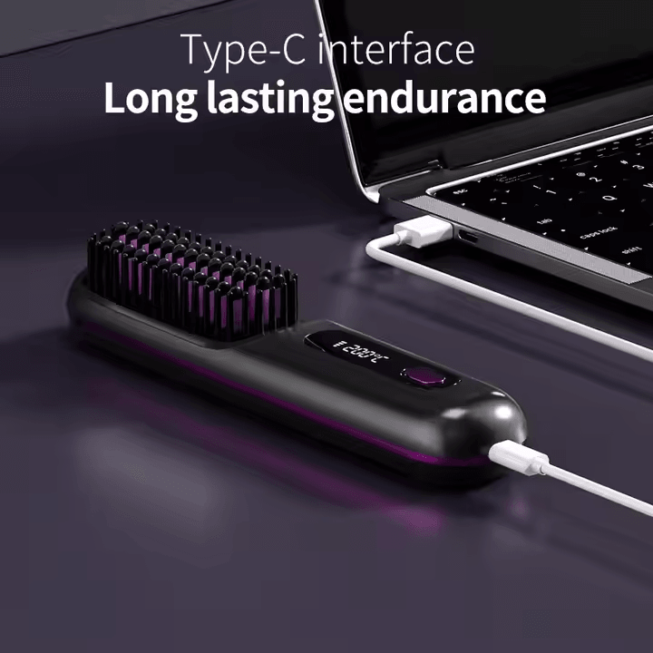 Portable Wireless Hair Straightener Comb - A6