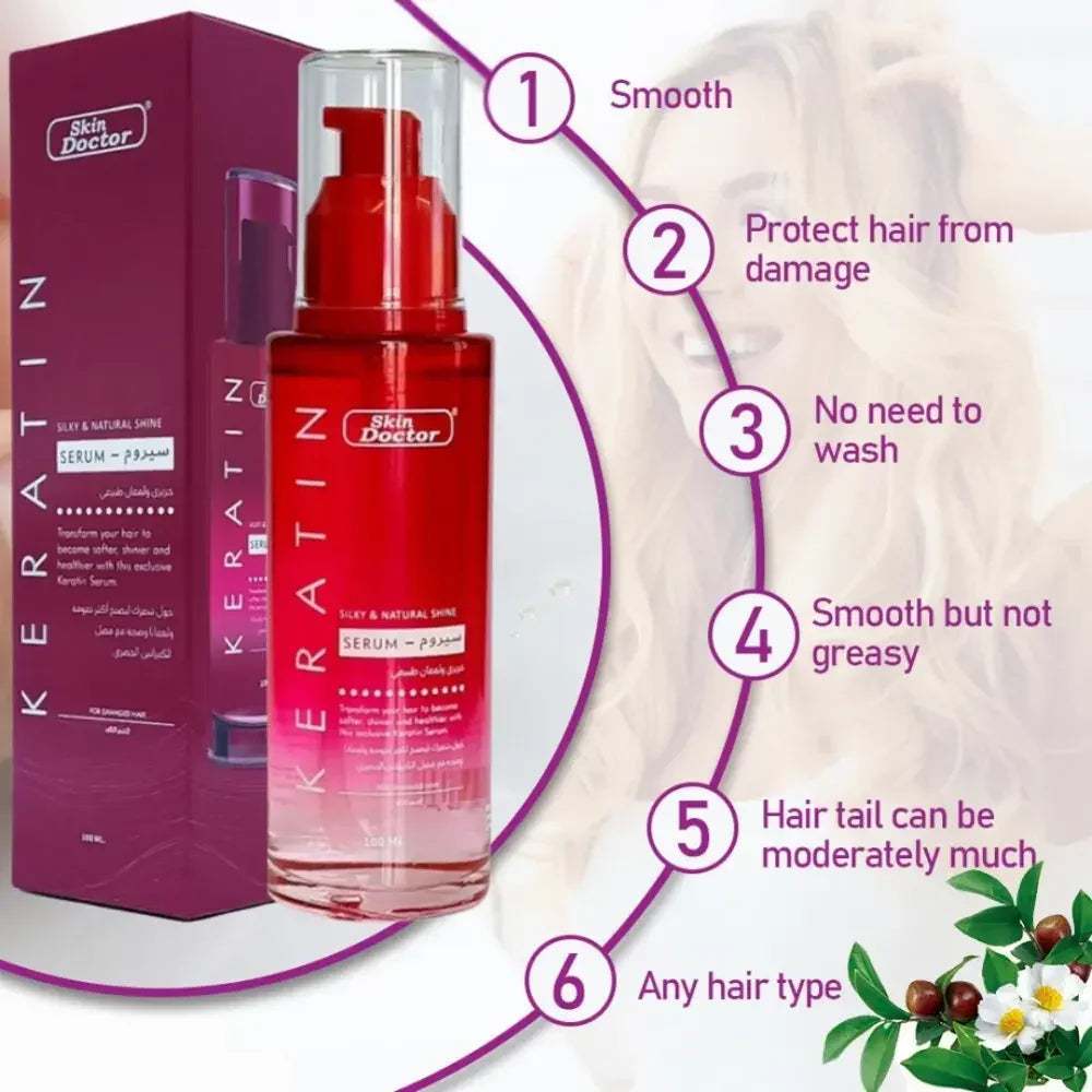 Skin Doctor Keratin Silky & Natural Shine Serum - 100ml