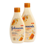 Johnson's Vita Rich Body Wash With Yoghurt Honey & Oats - 400ml+250ml