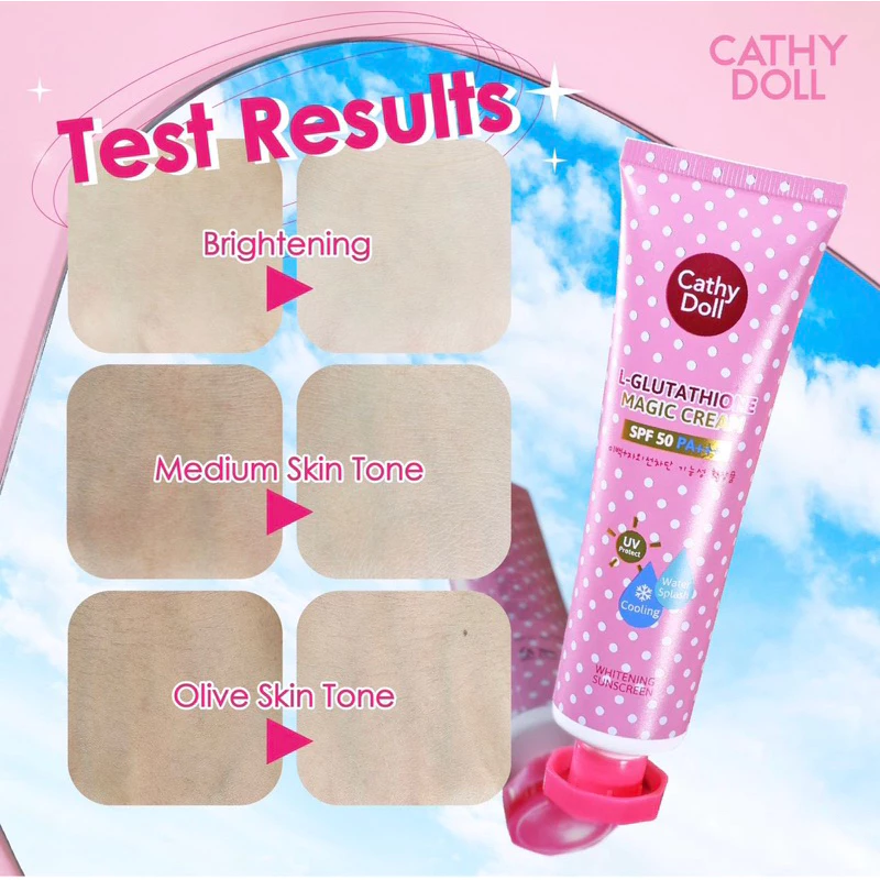 Cathy Doll L-Glutathione Magic Cream Sunscreen SPF 50 PA+++ - 60ml