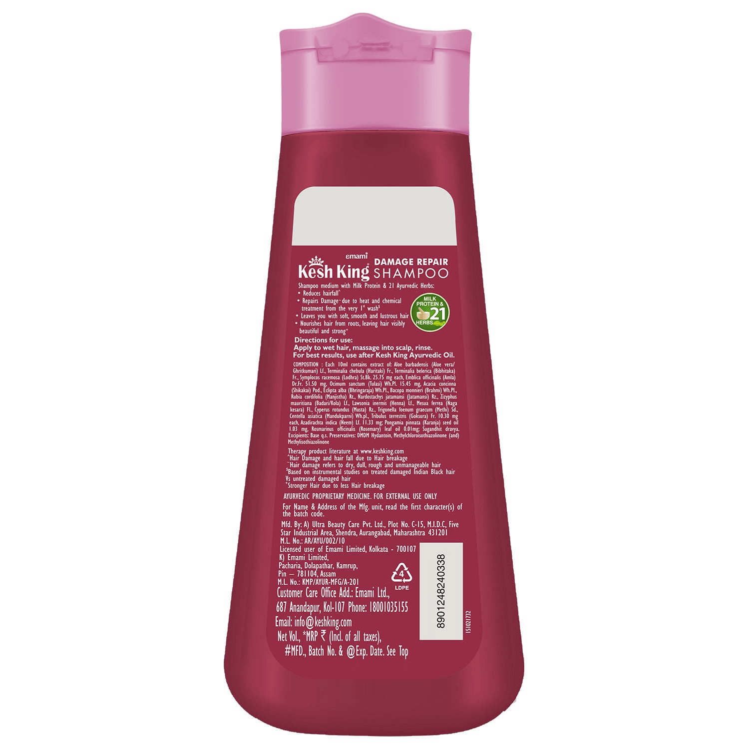 Kesh King Ayurvedic Damage Repair Shampoo - 200ml