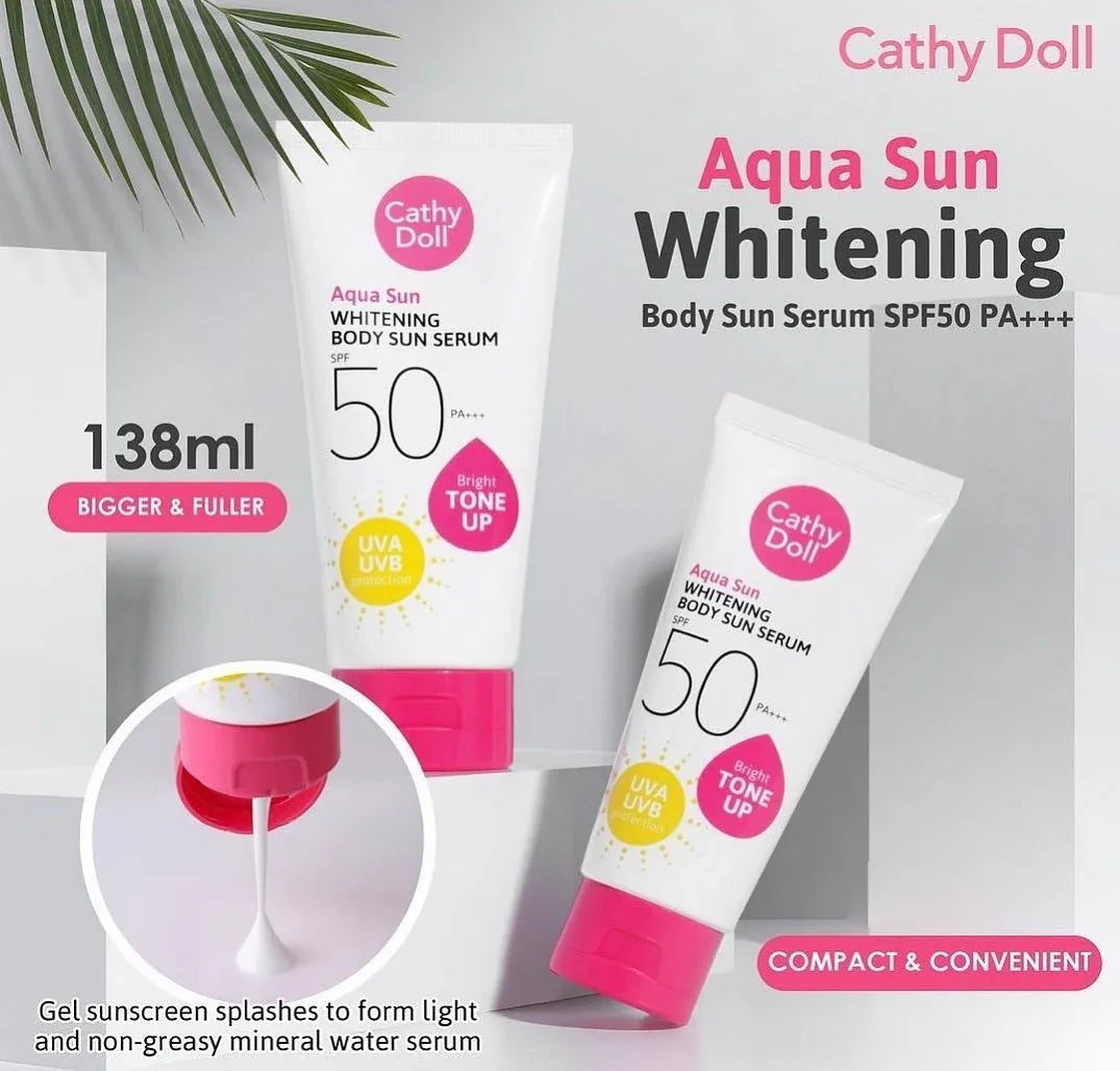 Cathy Doll Aqua Sun Brightening Body Sun Serum SPF50+++ - 138ml