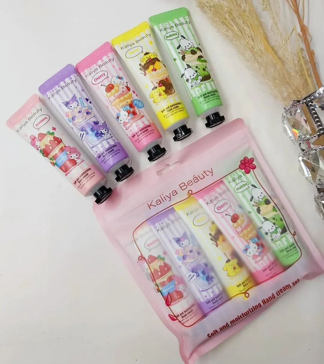 Kaliya Beauty Soft & Moisturizing Hand Cream Set - 30g x 5 Pcs
