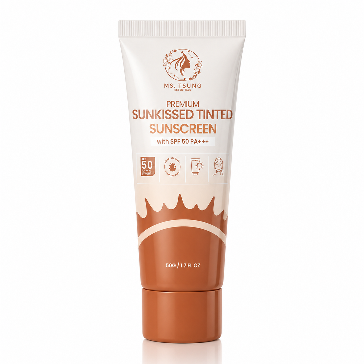 Ms. Tsung Premium Sunkissed Tinted Sunscreen SPF 50 PA+++ - 50g