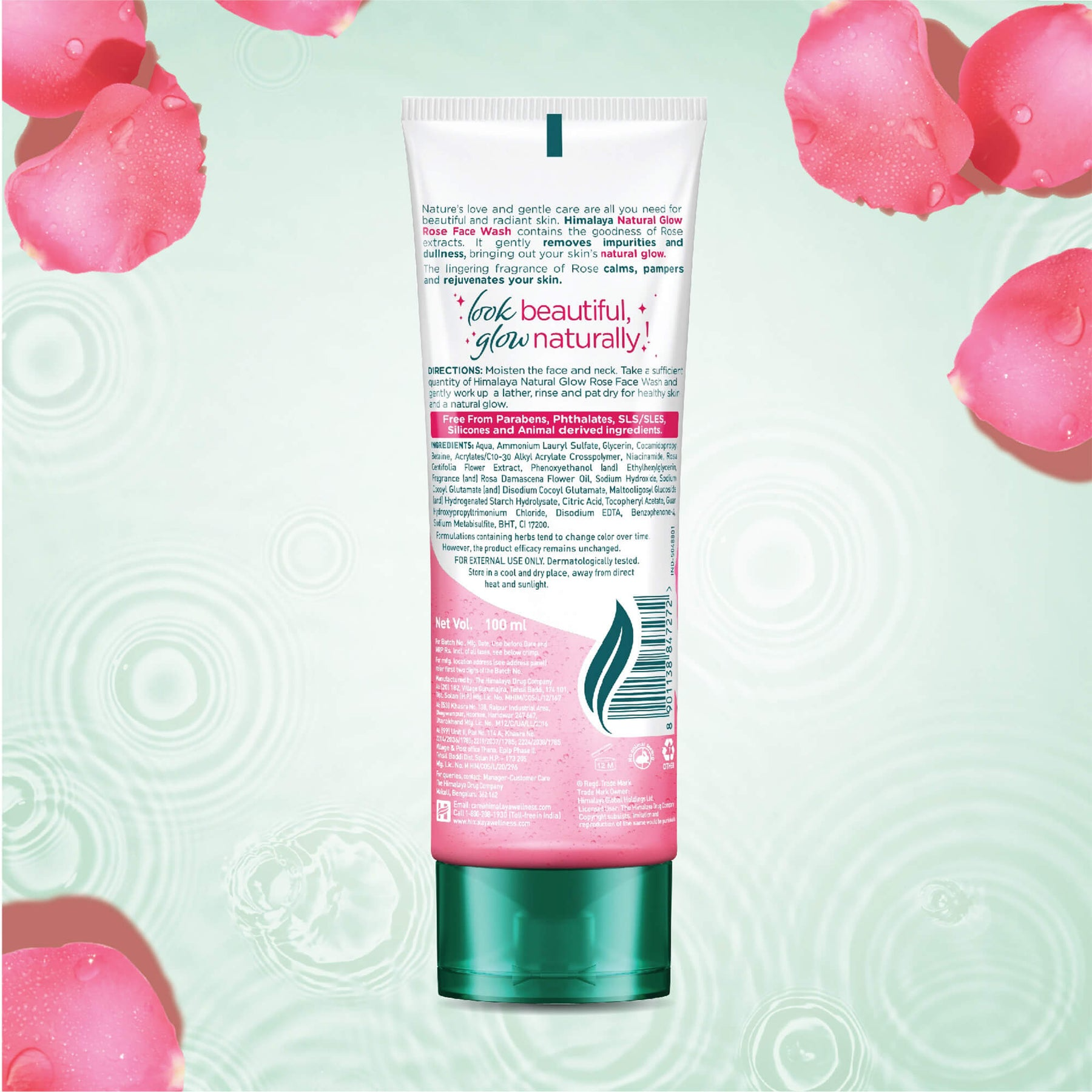 Himalaya Natural Glow Rose Face Wash - 100ml