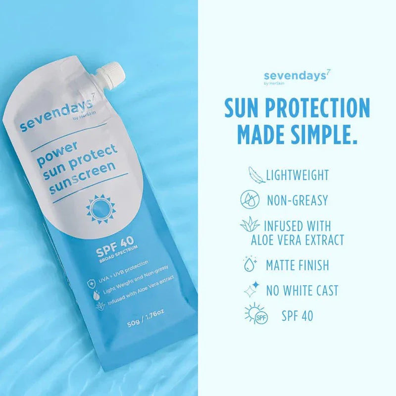 واقي الشمس HerSkin Sevendays SPF 40 - 50 جرام