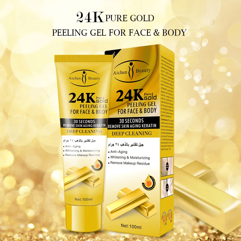 Aichun Beauty 24k Gold Face & Body Peeling Gel - 100ml