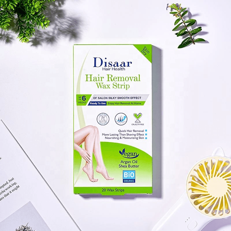 Disaar Hair Removal Wax Strips For Dry Skin - 20 Wax Strips