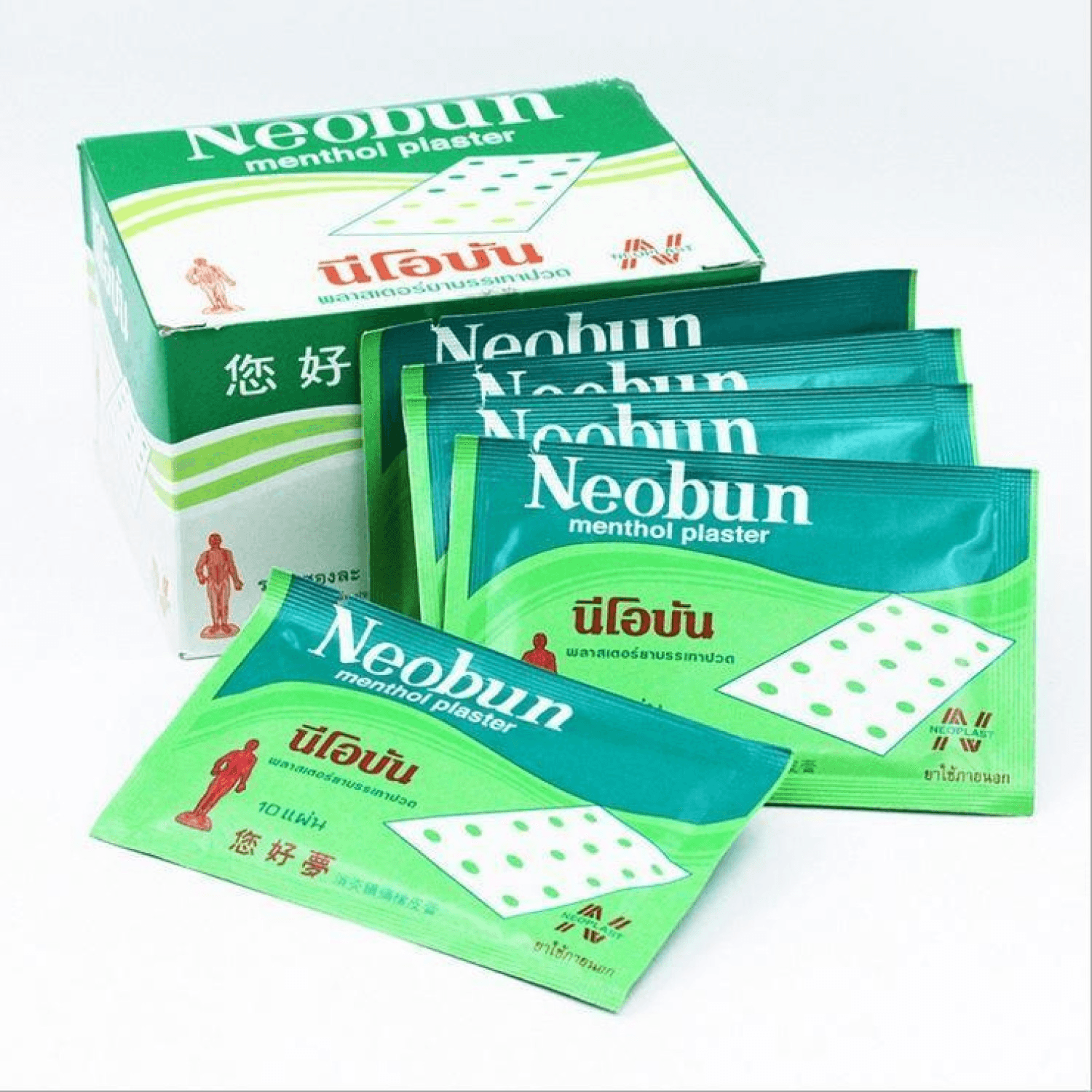 Neobun Menthol Plaster - 20 × 10 Sheet