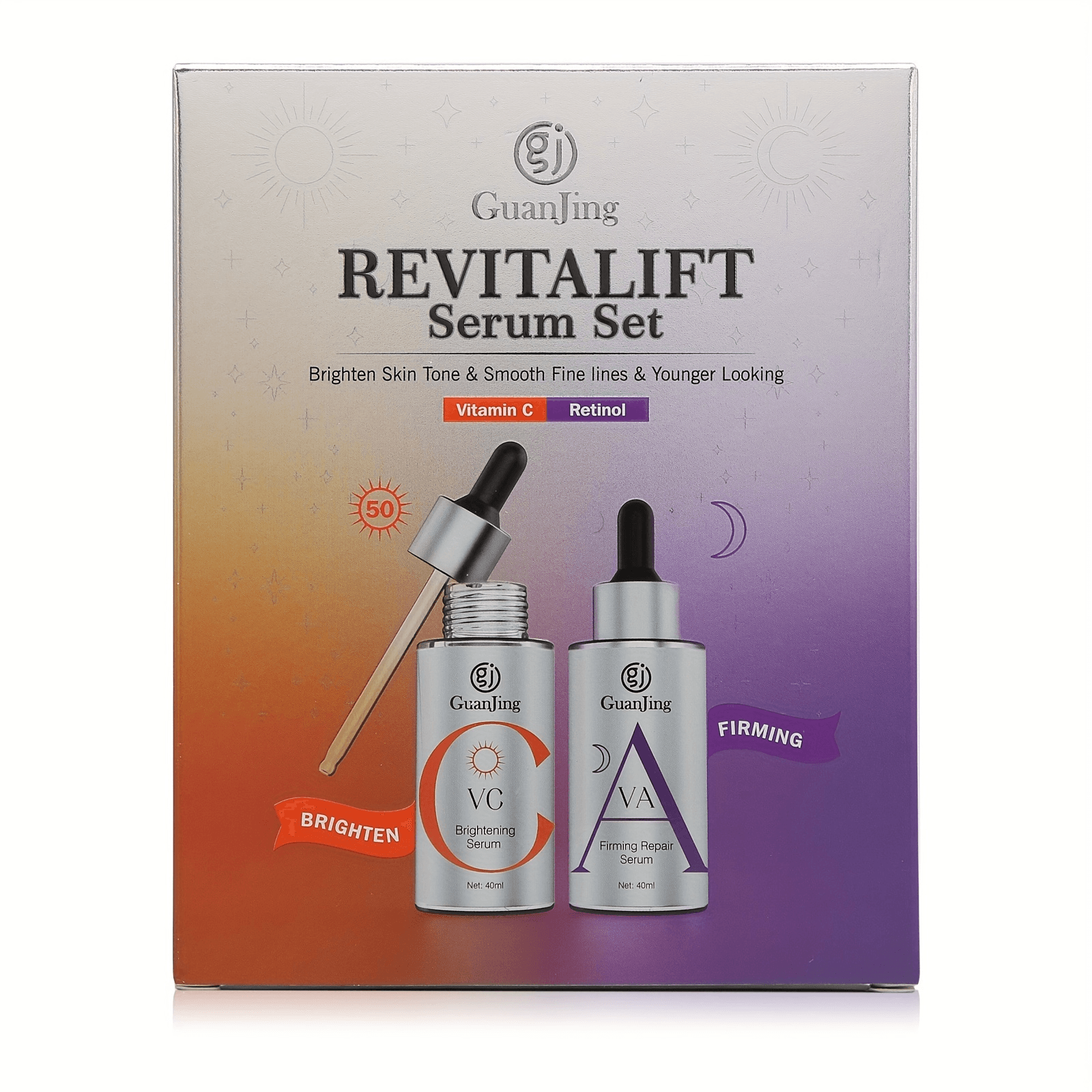 Guanjing Revitalift Brightening & Firming Serum Set - 40ml+40ml