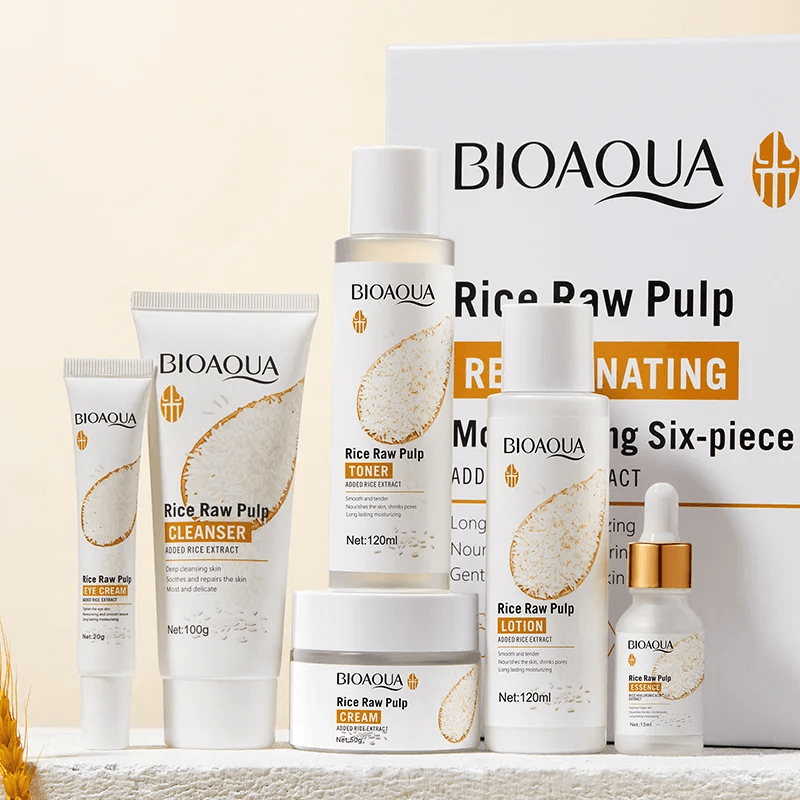 BIOAQUA Rice Raw Pulp Skin Care Rejuvenating Set