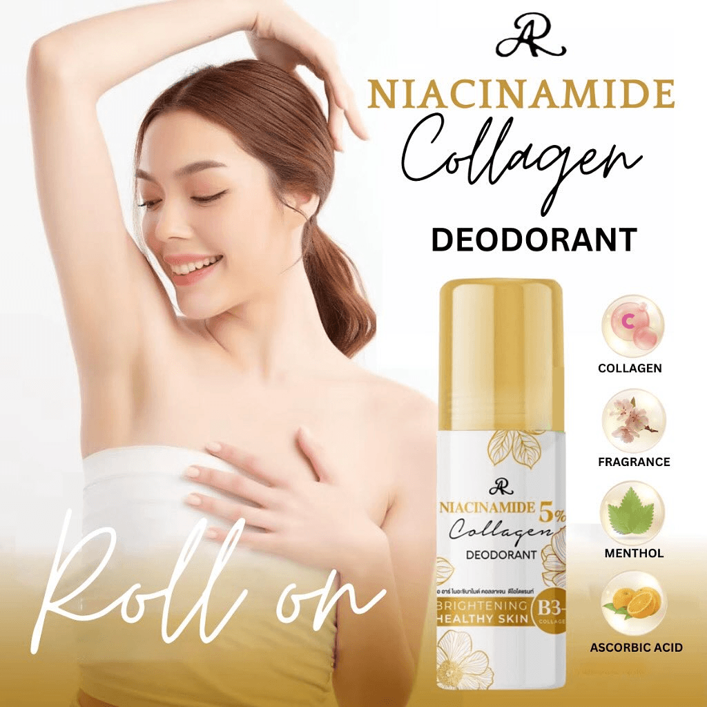 AR Niacinamide Collagen Deodorant Roll On - 75ml