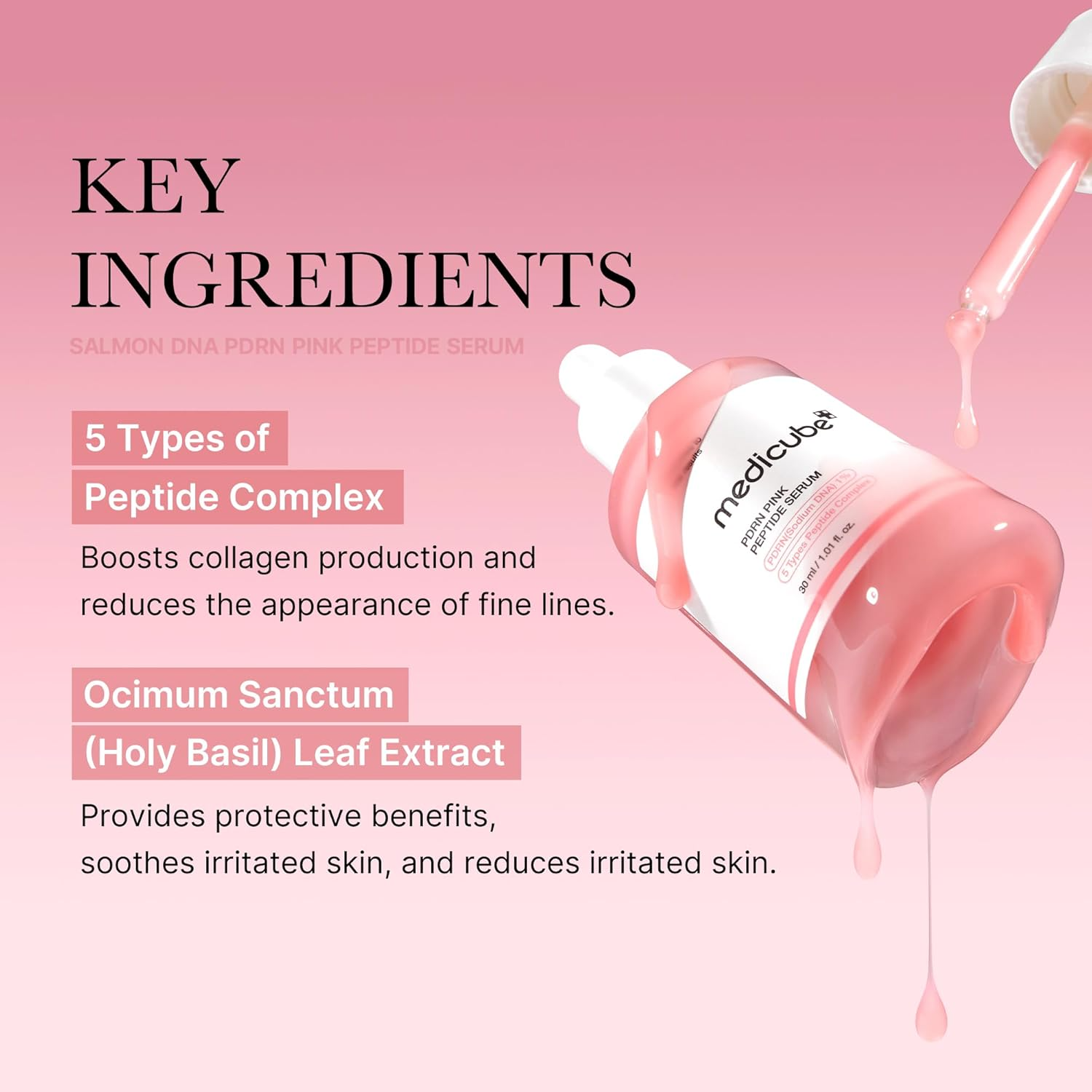 Medicube PDRN Pink Peptide Serum - 30ml