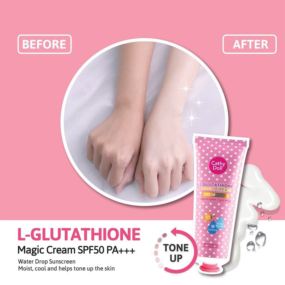 Cathy Doll L-Glutathione Magic Cream Sunscreen SPF 50 PA+++ - 60ml