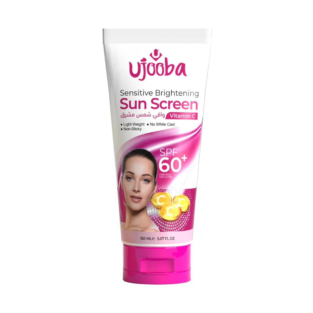 Ujooba Sensitive Brightening Sun Screen SPF60+ Vitamin C - 150ml