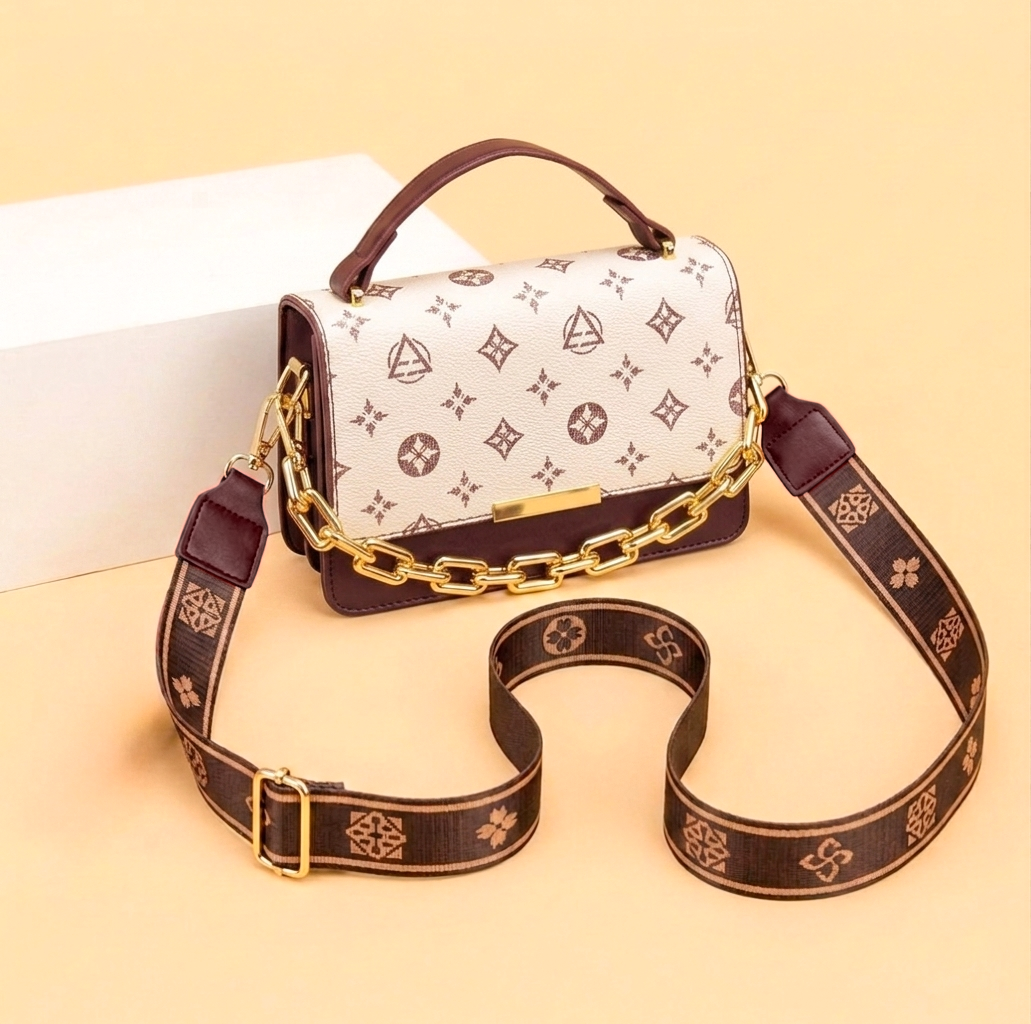 Women's Luxury Korean Design Crossbody Bag With Big Chain RD226#