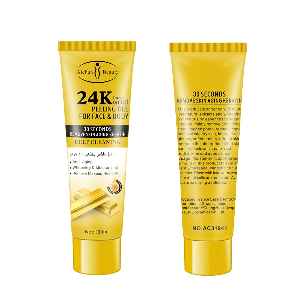 Aichun Beauty 24k Gold Face & Body Peeling Gel - 100ml