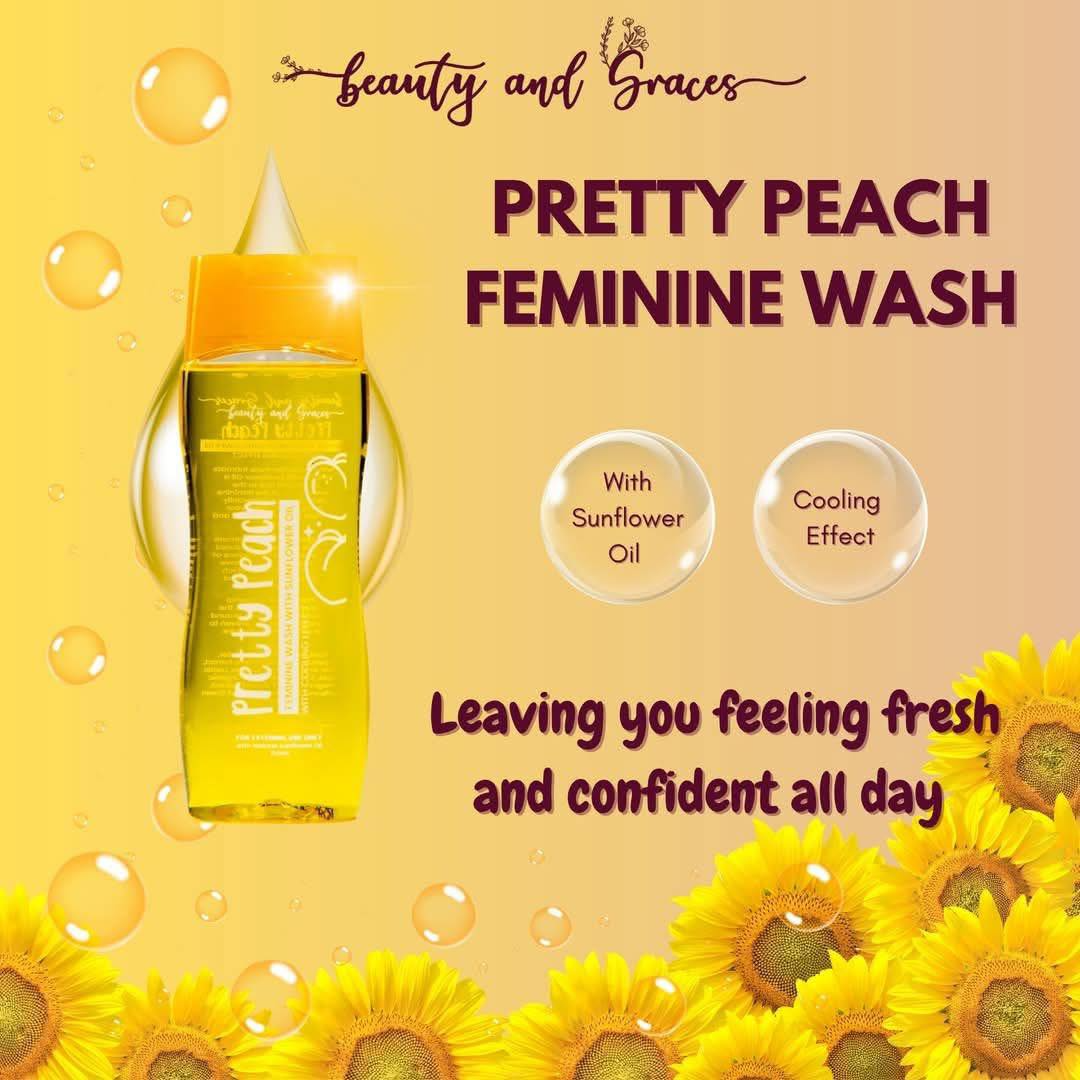 Beauty and Graces Pretty Peach Feminine Wash - 150ml