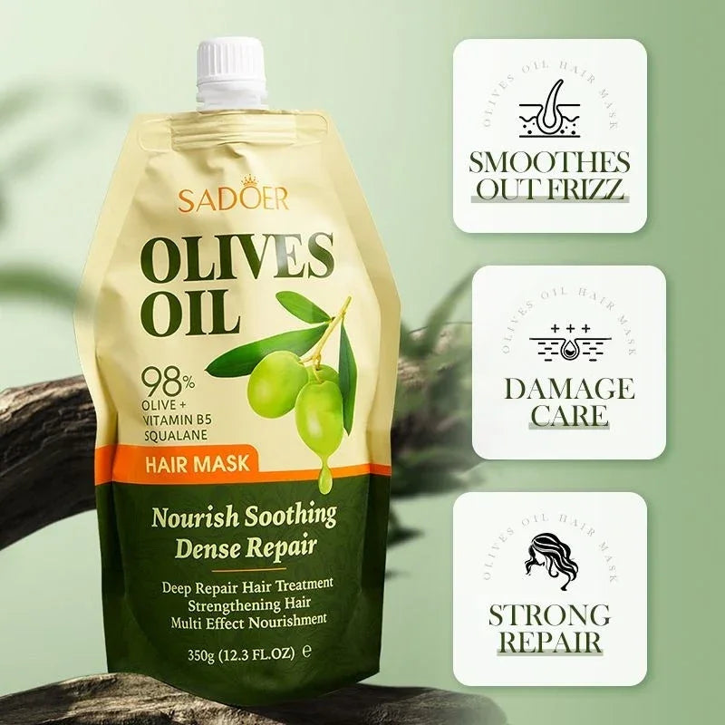 Sadoer Oilives Oil Nourish Soothing Dense Repair Hair Mask - 350g