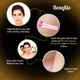 Fem Creme Bleach Gold with 24K Gold Dust - 40g