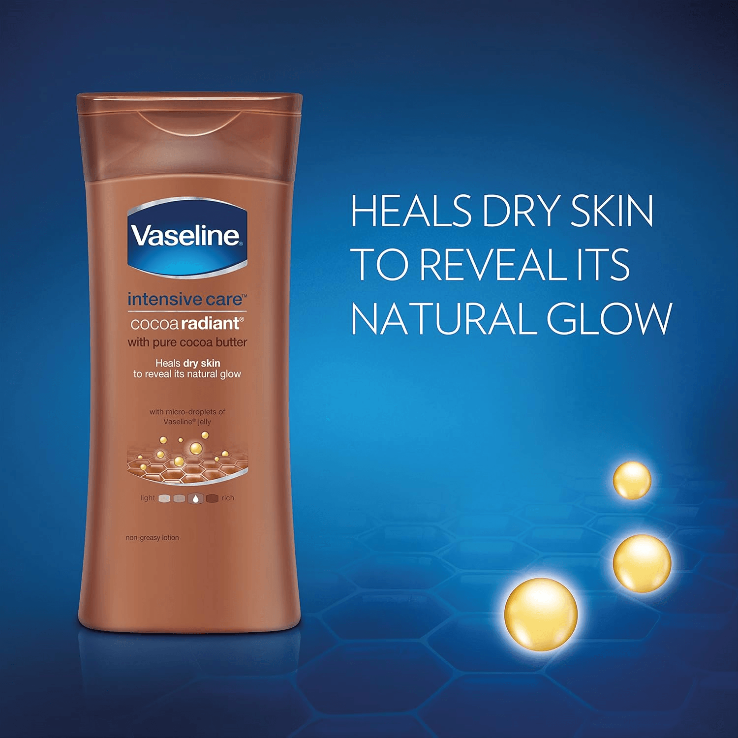 Vaseline Body Lotion Cocoa Radiant Intensive Care -  400ml