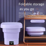 غسالة ملابس صغيرة قابلة للطي محمولة