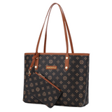 Women's Vintage Pattern Large Tote Bag With Small Purse - 9024#