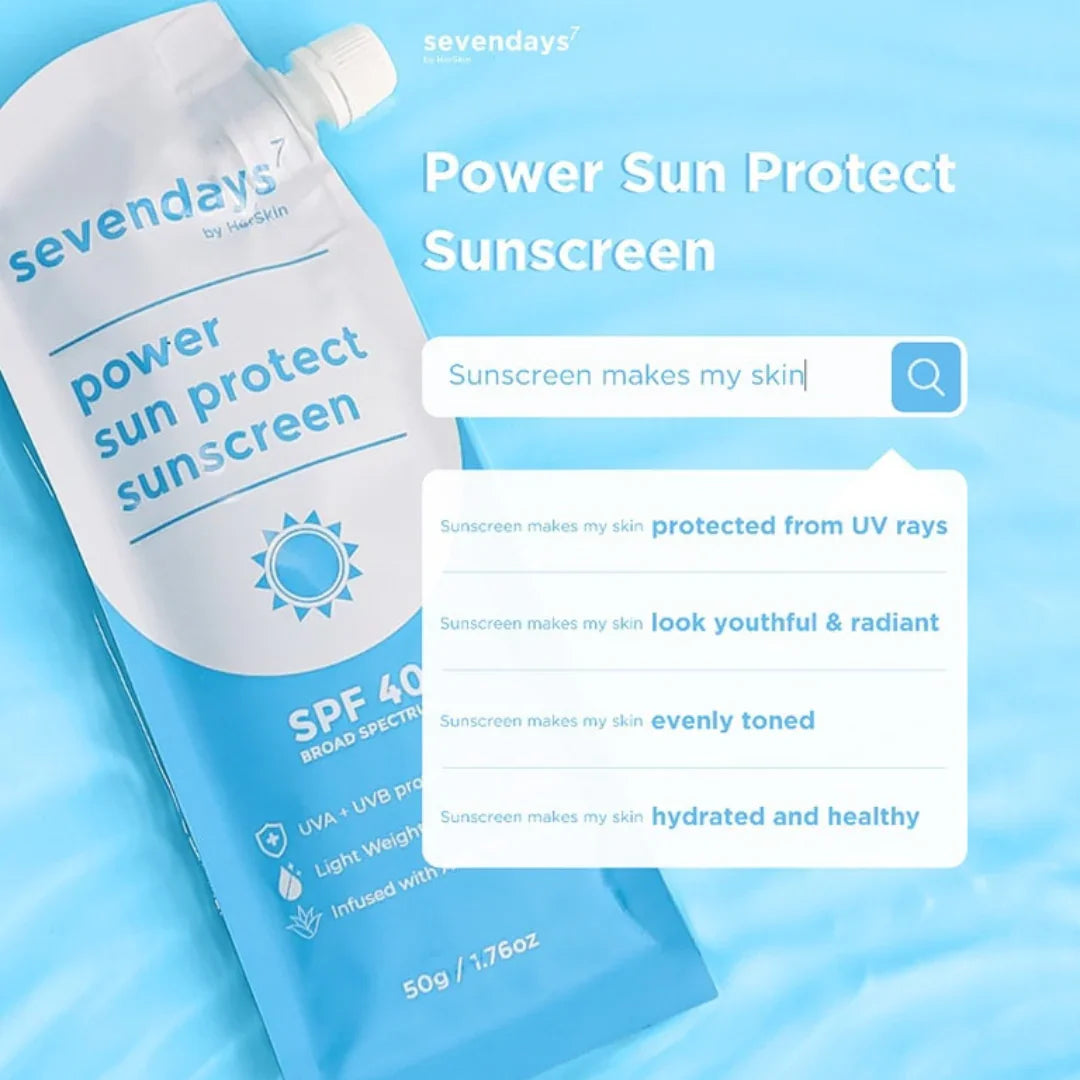 واقي الشمس HerSkin Sevendays SPF 40 - 50 جرام