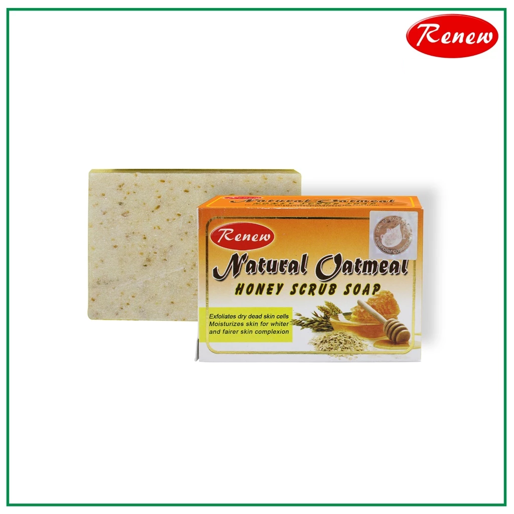 Renew Placenta Natural Oatmeal Honey Scrub Soap - 135g