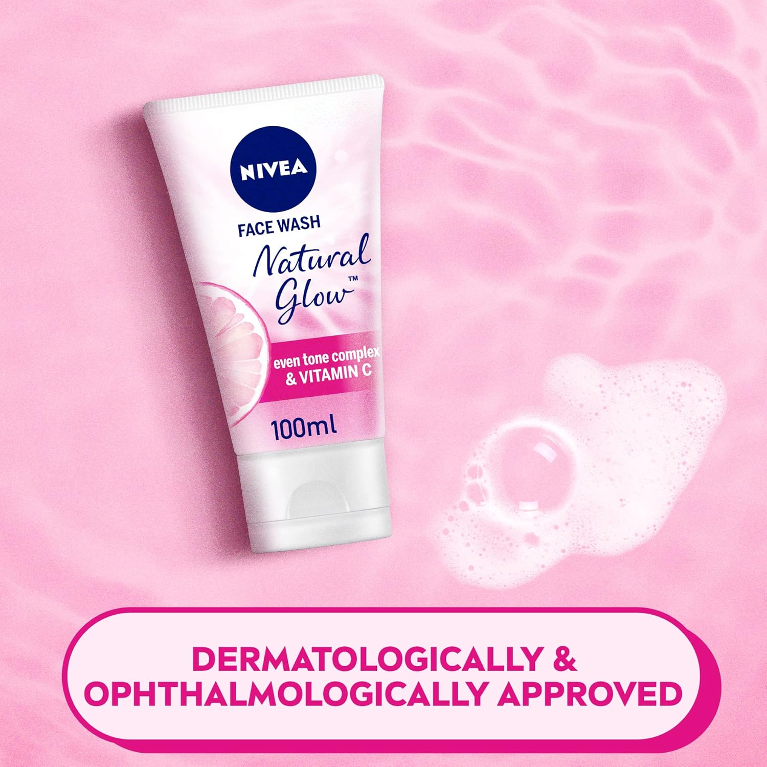 Nivea Natural Glow Even Tone Complex & Vitamin C Face Wash - 100ml