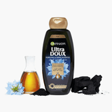 Garnier Ultra Doux Black Charcoal & Nigella Seed Oil Shampoo - 2Pcs × 400ml