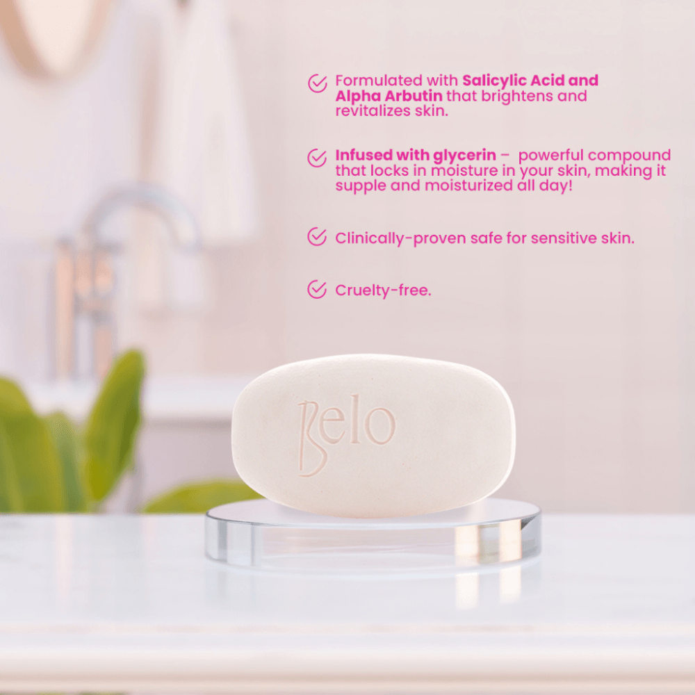 Belo Essentials Smoothening Whitening Body Bar Soap 135g