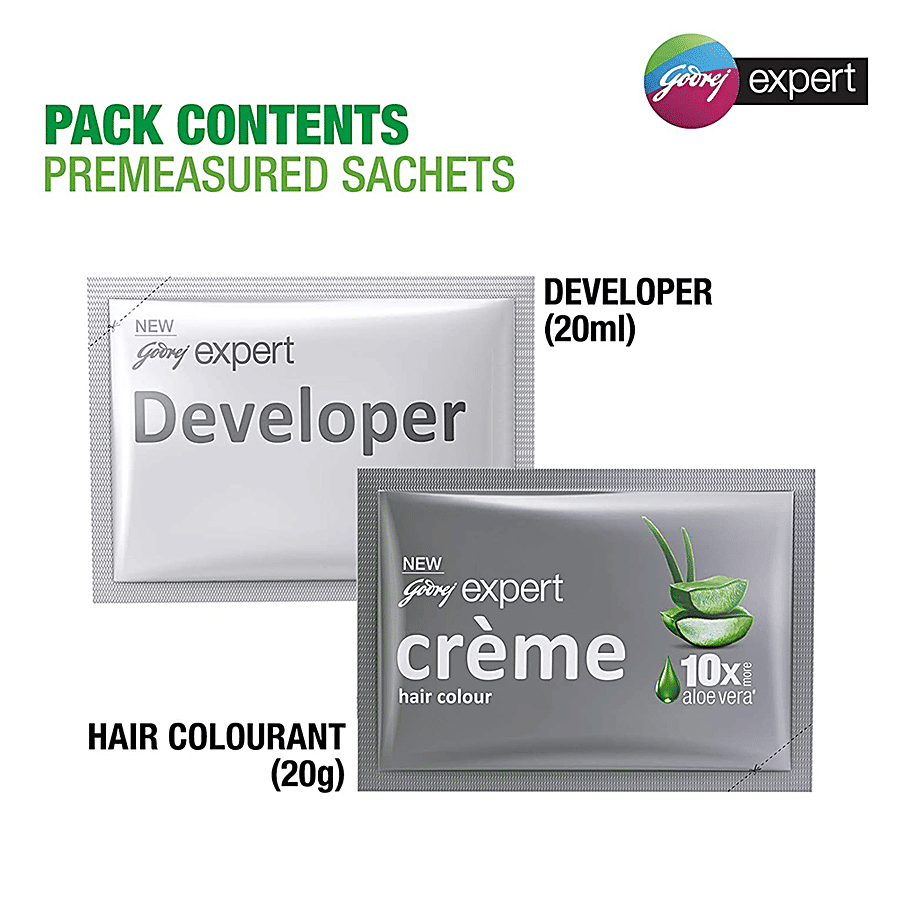 Godrej Expert Rich Creme Hair Color Natural Brown 4.00 - 20ml + 20ml