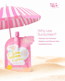 واقي الشمس بيوتي وايت جلو بيب بمعامل حماية SPF50 PA+++ - 25 جم