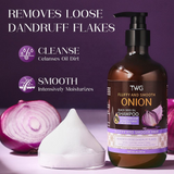 TWG Fluffy & Smooth Onion Black Seed Oil Shampoo - 500ml