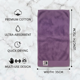Quick Dry Cotton Hand Towel - 35x75CM