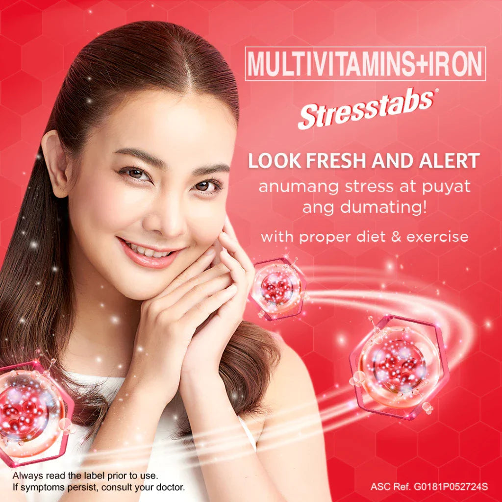 Stresstabs Multivitamins + Iron The Anti-Stress Vitamin Formula