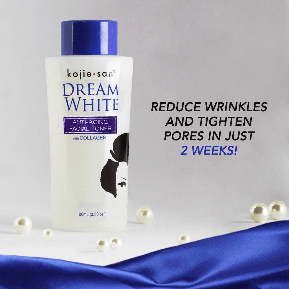 Kojie San Dream White Anti Aging Toner + Soap - 100ml + 135g