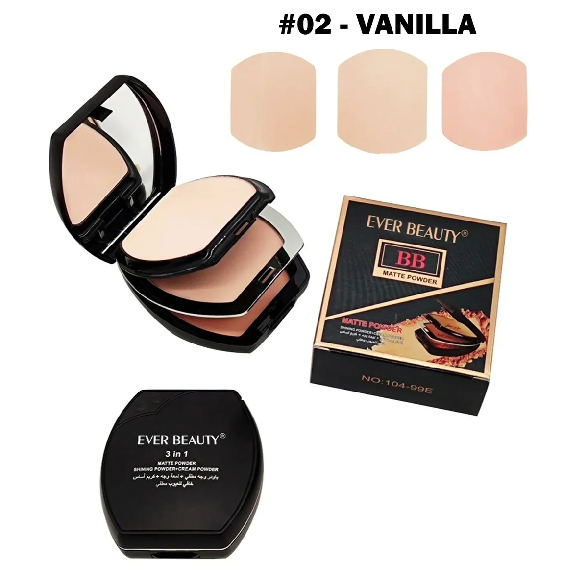 Ever Beauty 3 in 1 BB Matte Powder - 40g
