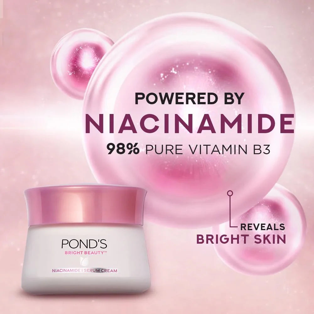 Ponds Bright Beauty Anti-Spot Niacinamide Serum Cream SPF 15 PA++ - 50g