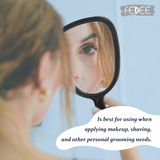 Oval Shape Handheld Makeup Mirror