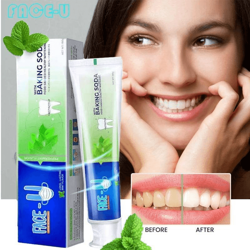 Face U Japan Technology Whitening Toothpaste With Baking Soda - 180g