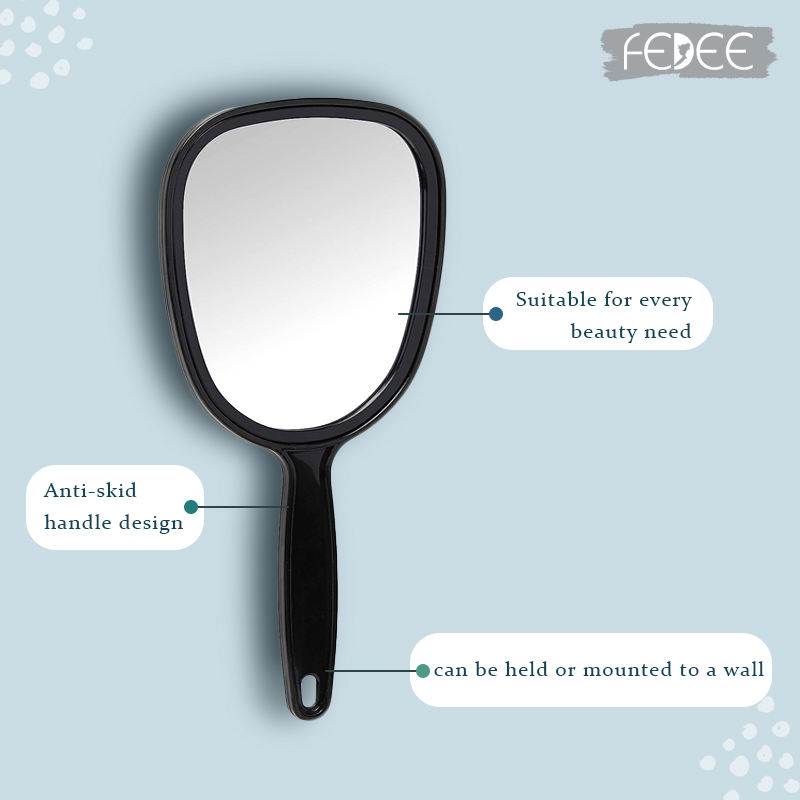 Oval Shape Handheld Makeup Mirror