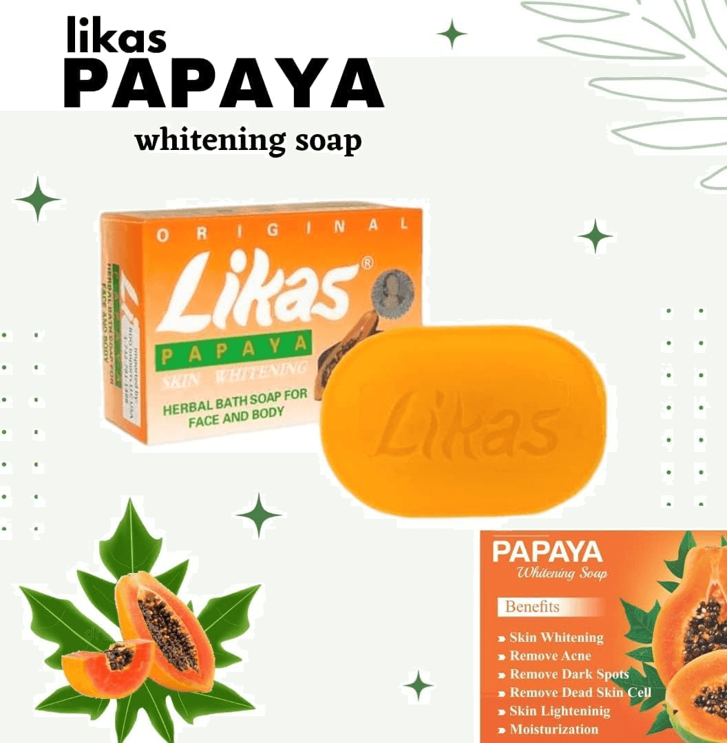 Likas Papaya Skin Whitening Fairness Soap Bathing Bar 135gm